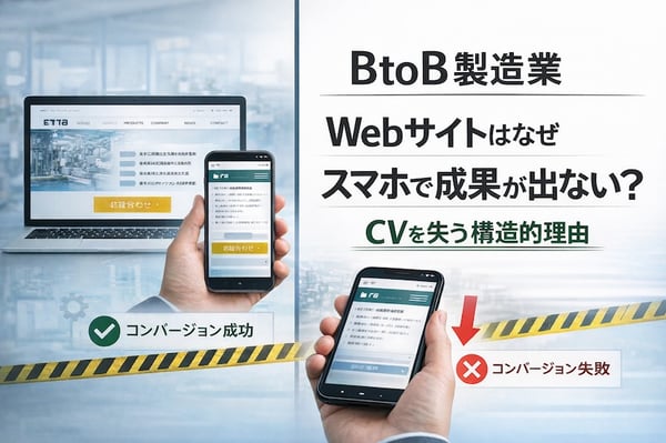 BtoB製造業サイトはなぜスマホで成果が出ないのか？CVを失う構造的理由
