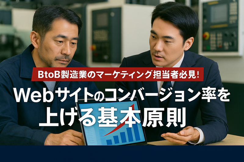 BtoB製造業のマーケティング担当者必見！Webサイトのコンバージョン率を上げる基本原則