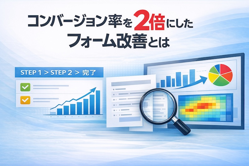 【デザインとUXの最適解】コンバージョン率を2倍にしたフォーム改善とは
