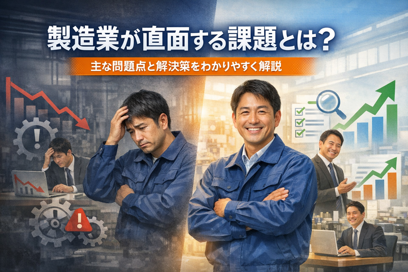 製造業が直面する課題とは？主な問題点と解決策をわかりやすく解説