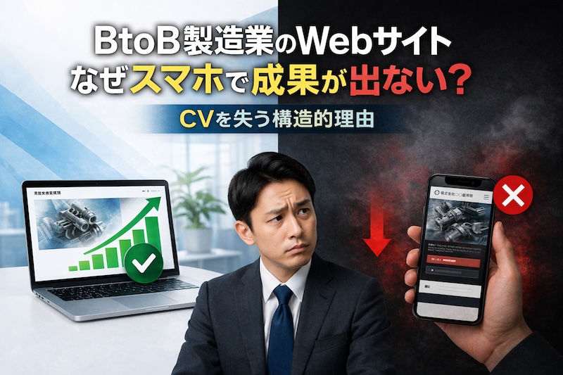 BtoB製造業のWebサイトはなぜスマホで成果が出ないのか？CVを失う構造的理由