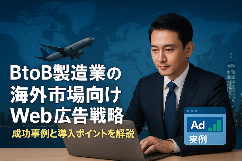 BtoB製造業の海外市場向けWeb広告戦略！成功事例と導入ポイントを解説