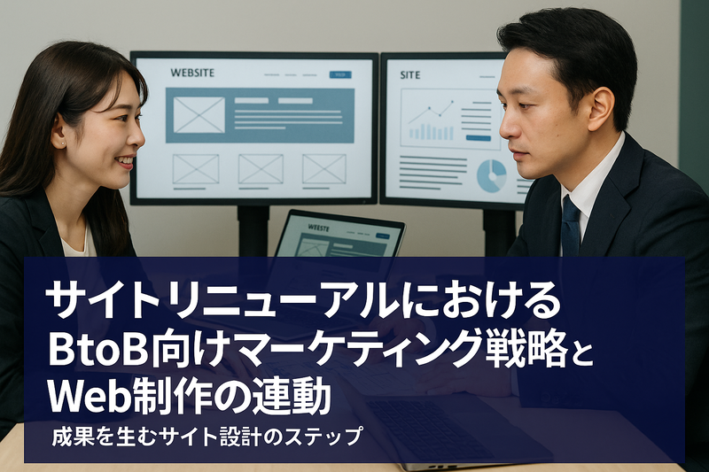 サイトリニューアルにおけるBtoB向けマーケティング戦略とWeb制作の連動──成果を生むサイト設計のステップ