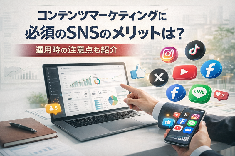 コンテンツマーケティングに必須のSNSのメリットは？運用時の注意点も紹介