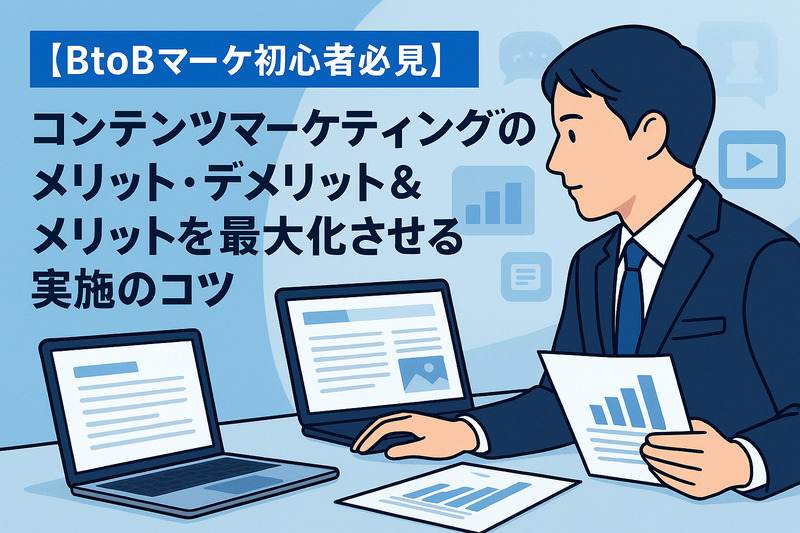 【BtoBマーケ初心者必見】コンテンツマーケティングのメリット・デメリット＆メリットを最大化させる実施のコツ