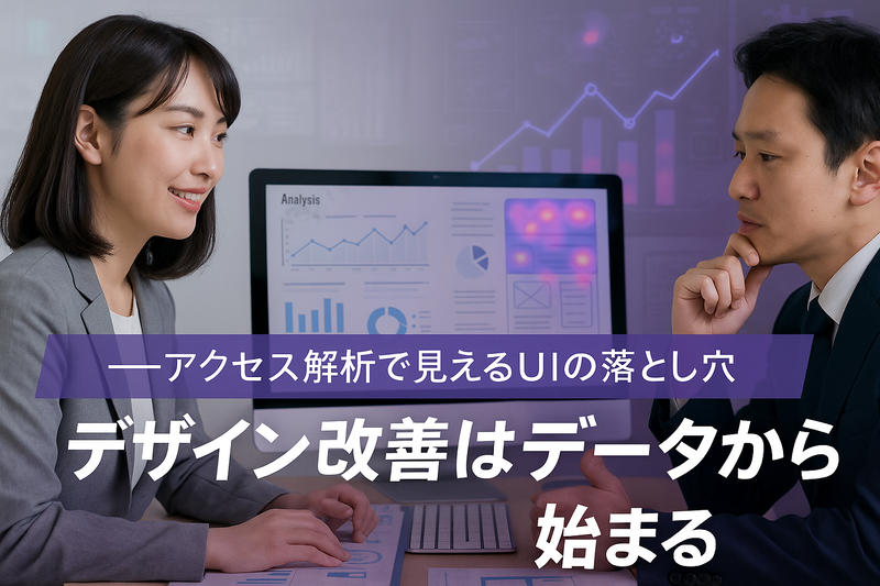 デザイン改善はデータから始まる──アクセス解析で見えるUIの落とし穴