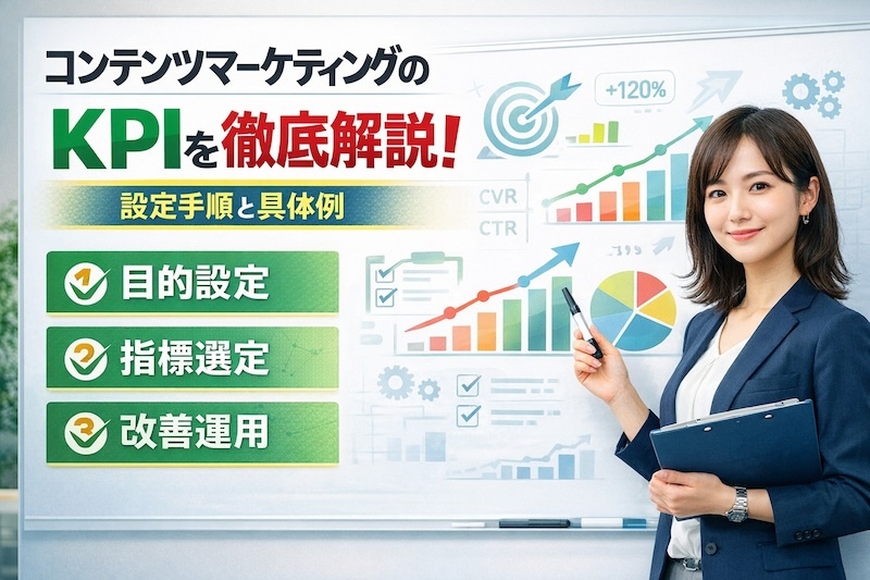 コンテンツマーケティングのKPIを徹底解説！設定手順と具体例